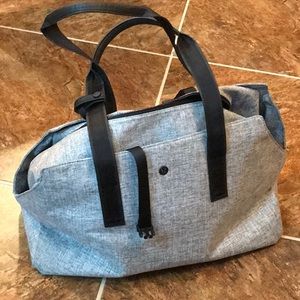 Lululemon Go Getter Bag Heathered Grey / Black